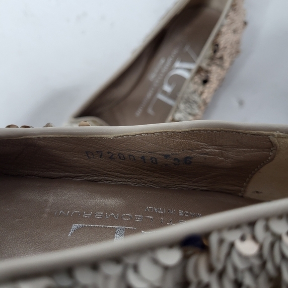 Attilo Giusti Leombruni AGL Made in Italy Sequin Loafer Size 36 - Picture 12 of 15